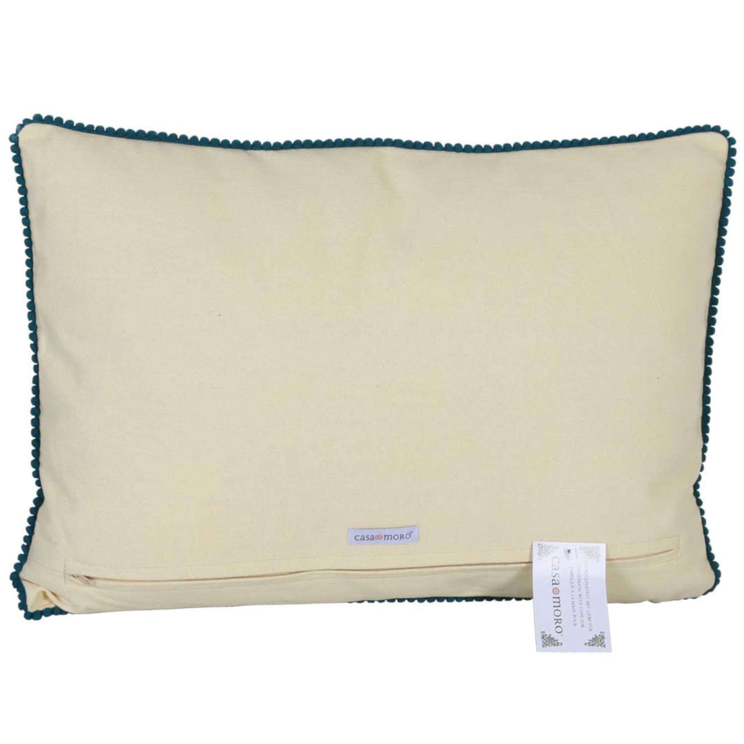 Coussin Santa avec pompons