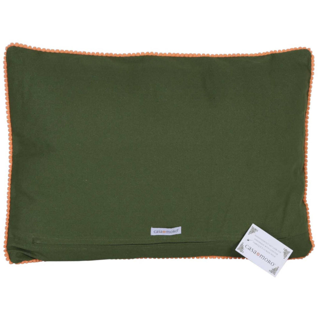 Coussin Santa avec pompons
