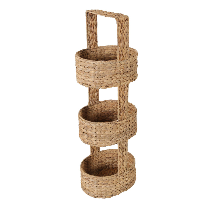 Étagère en osier Stella avec 3 tablettes