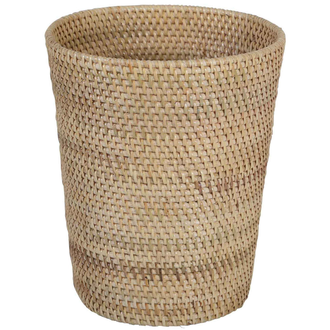 Corbeille à papier en rotin Nila Naturel