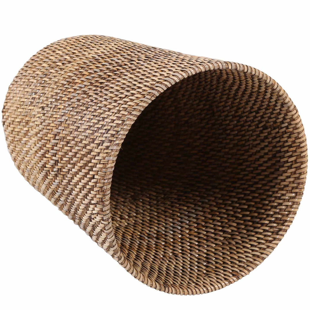 Corbeille à papier en rotin Nila Light Brown