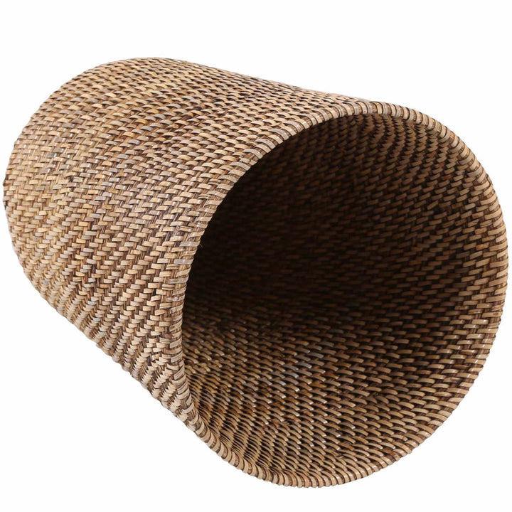 Corbeille à papier en rotin Nila Light Brown