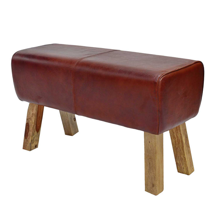 Banquette en cuir véritable Vinod