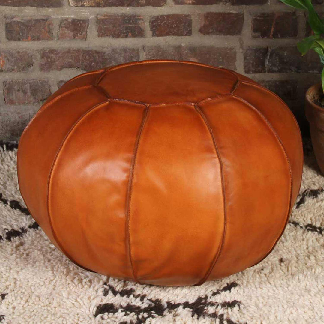 Coussin d'assise en cuir Sadhana