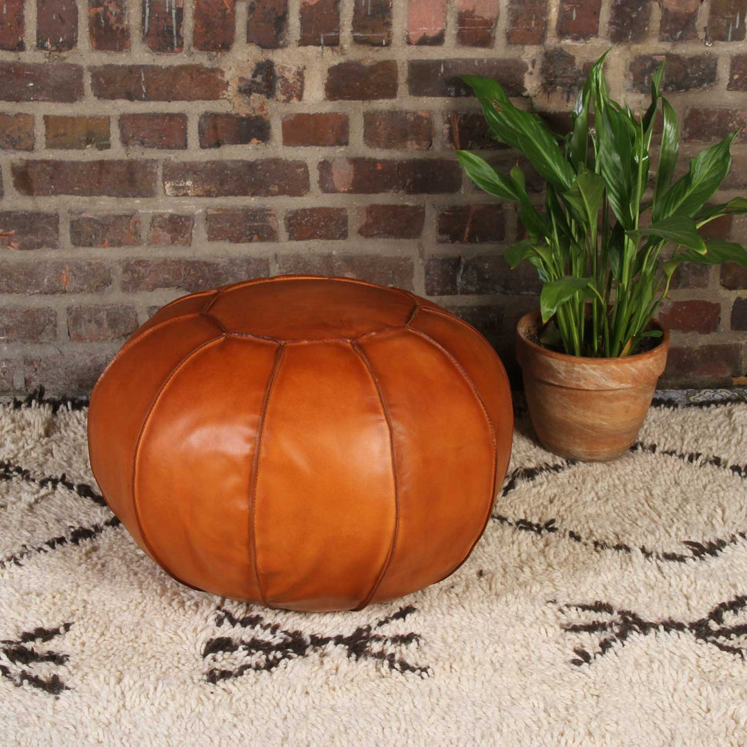 Coussin d'assise en cuir Sadhana