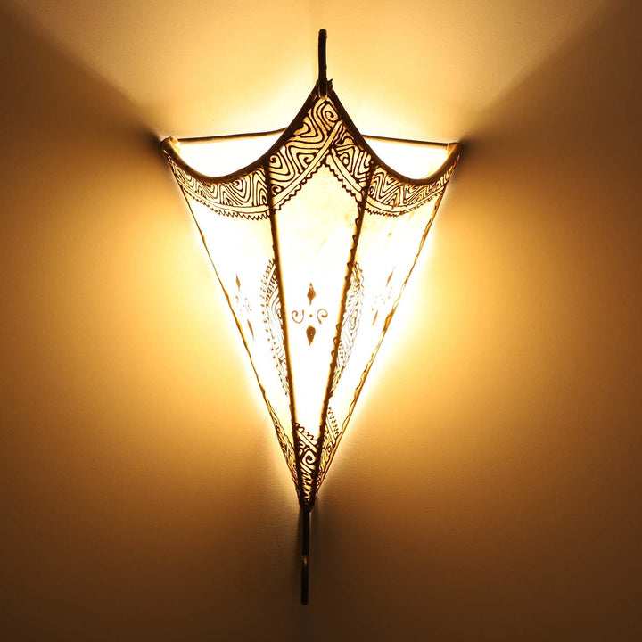 Applique murale marocaine en cuir Mouna