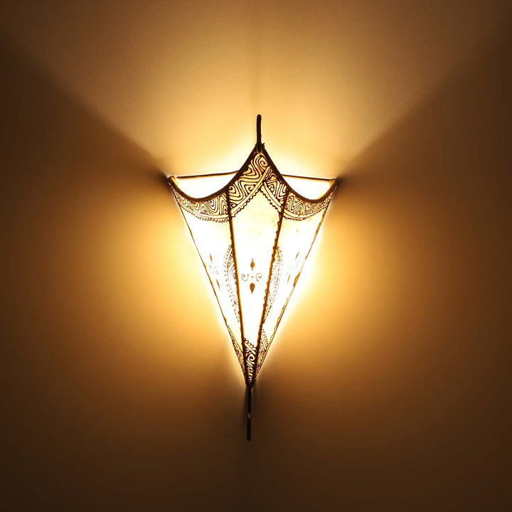 Applique murale marocaine en cuir Mouna