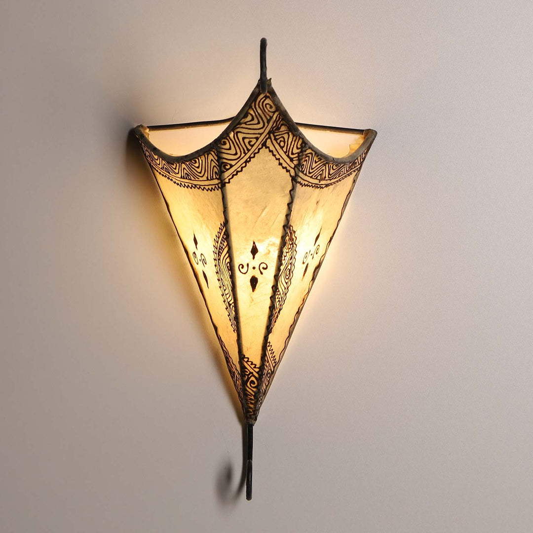 Applique murale marocaine en cuir Mouna