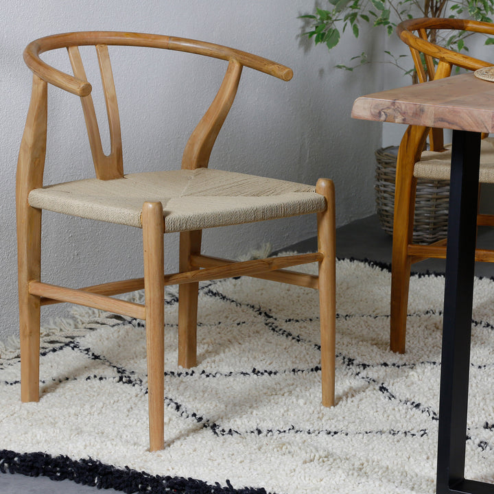 Chaise de salle à manger beige