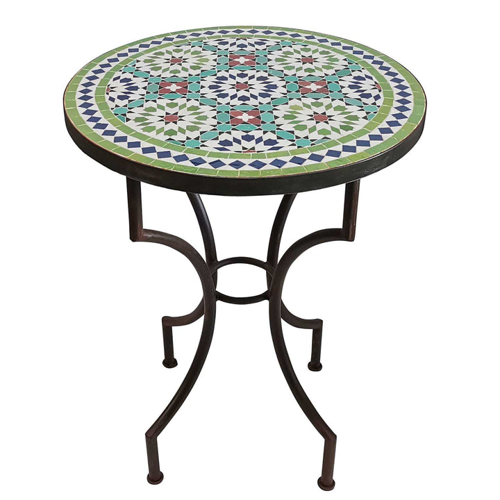 Table mosaïque D60 Ankabut Vert