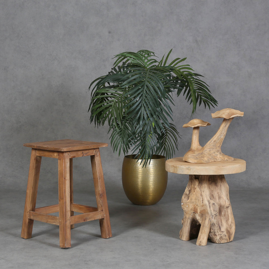 Tabouret en teck Remo