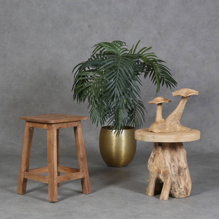 Tabouret en teck Remo