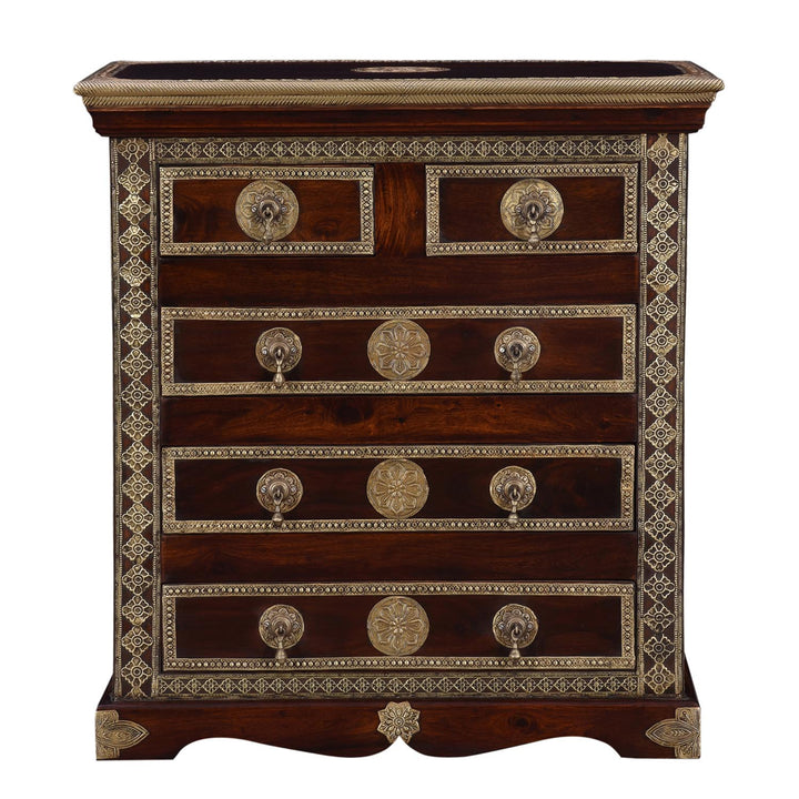 Commode orientale Malek marron