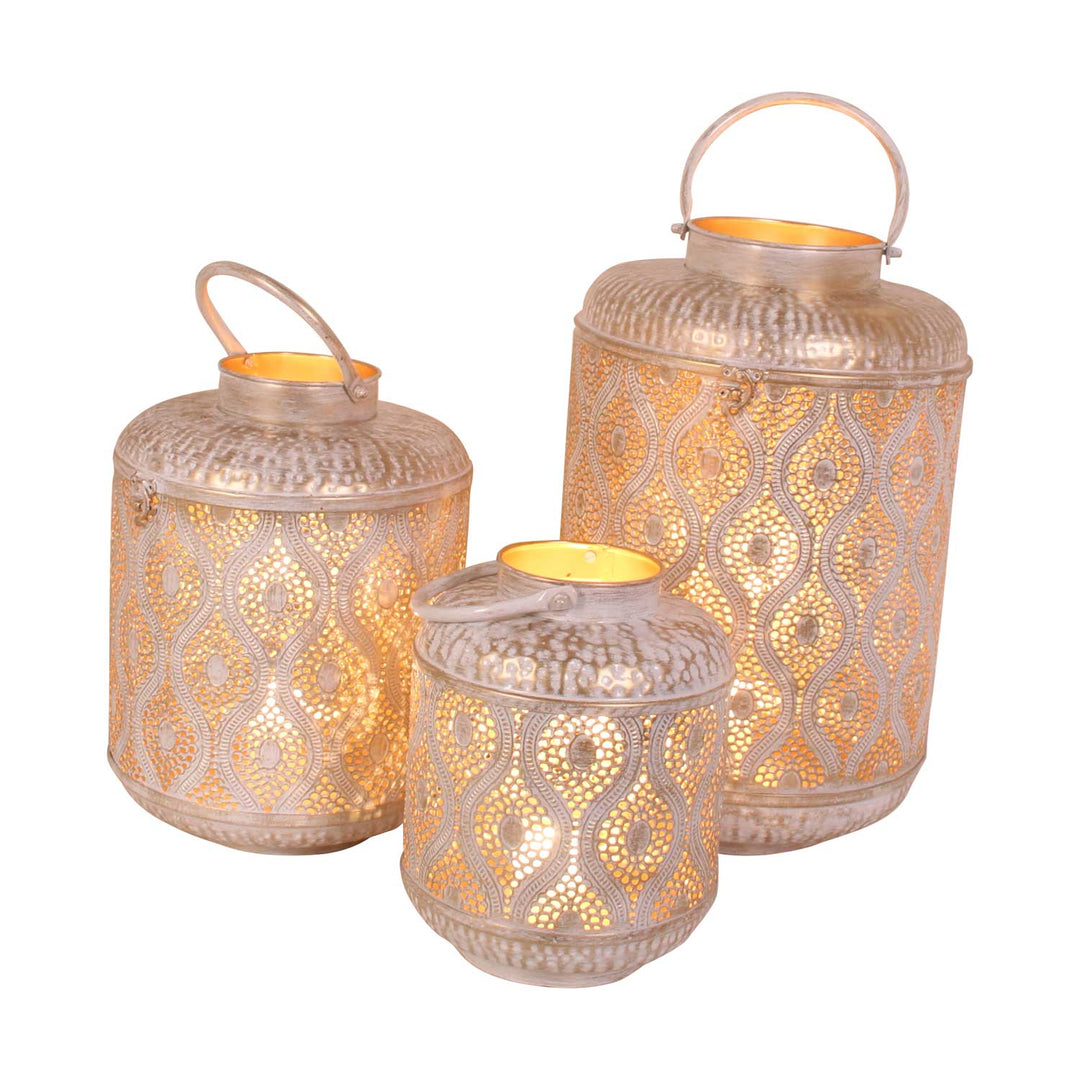 Lanterne orientale Suraya, lot de 3