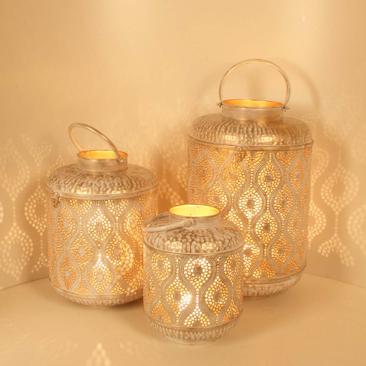 Lanterne orientale Suraya, lot de 3