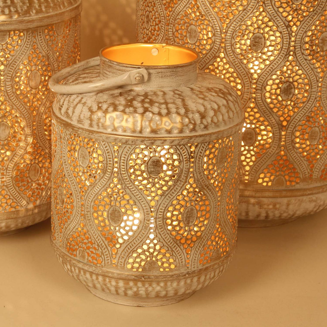 Lanterne orientale Suraya, lot de 3