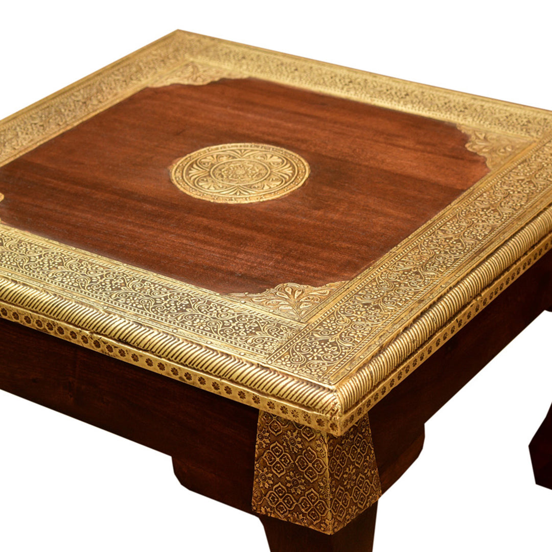Table à opium orientale en laiton S