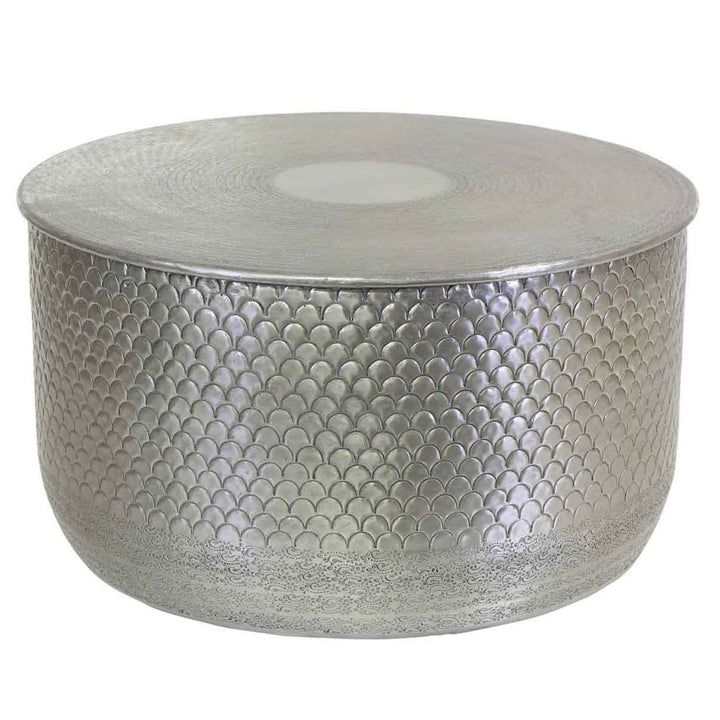 Table d'appoint orientale Alava argentée