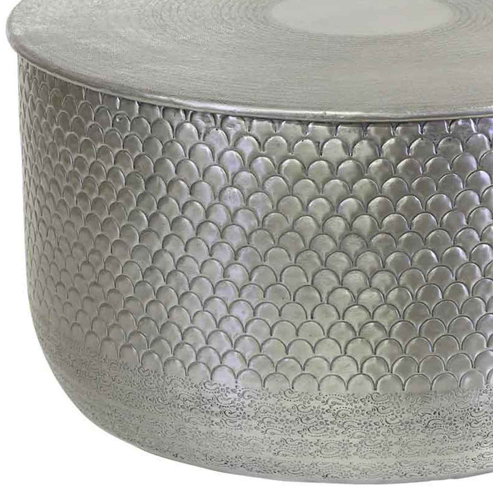Table d'appoint orientale Alava argentée