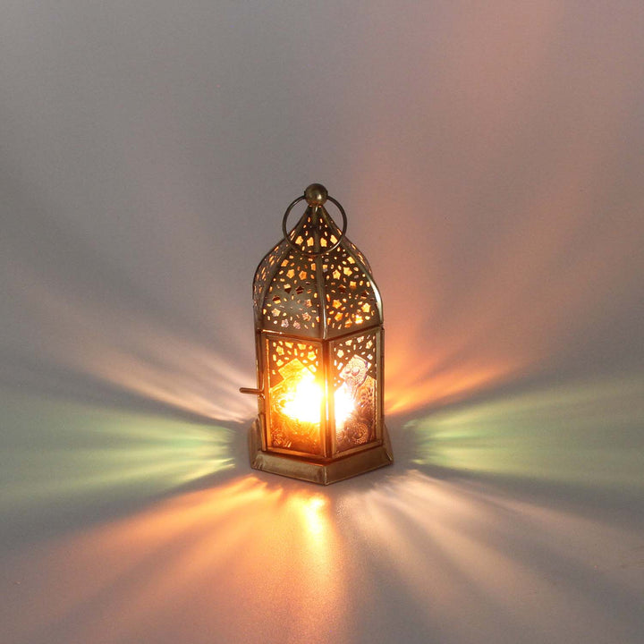 Photophore oriental en verre Nael multicolore