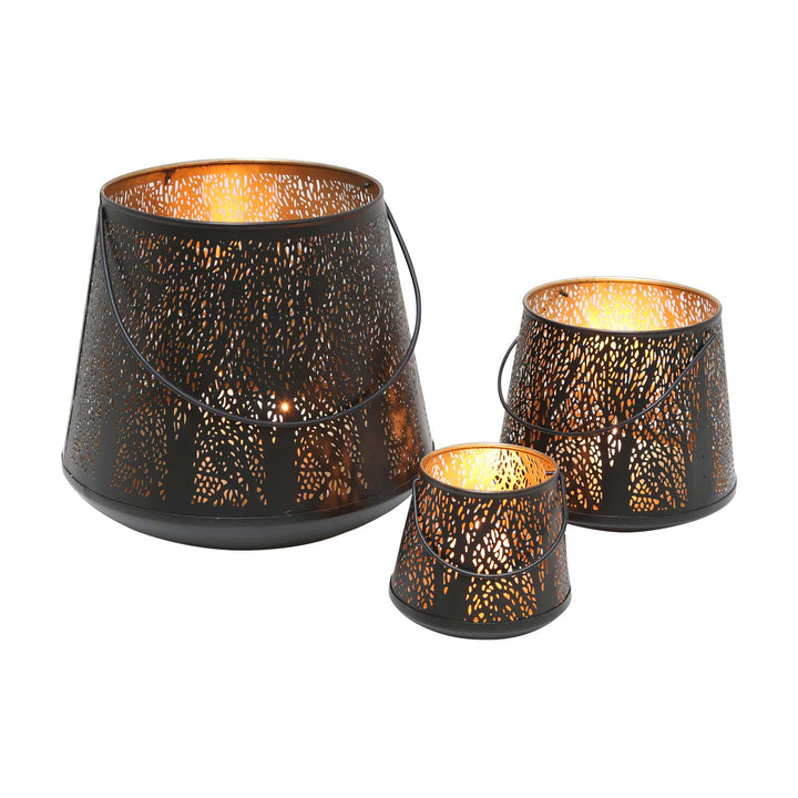 Lot de 3 photophores orientaux Como