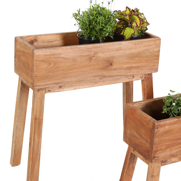 Lot de 2 bacs à plantes Avellino