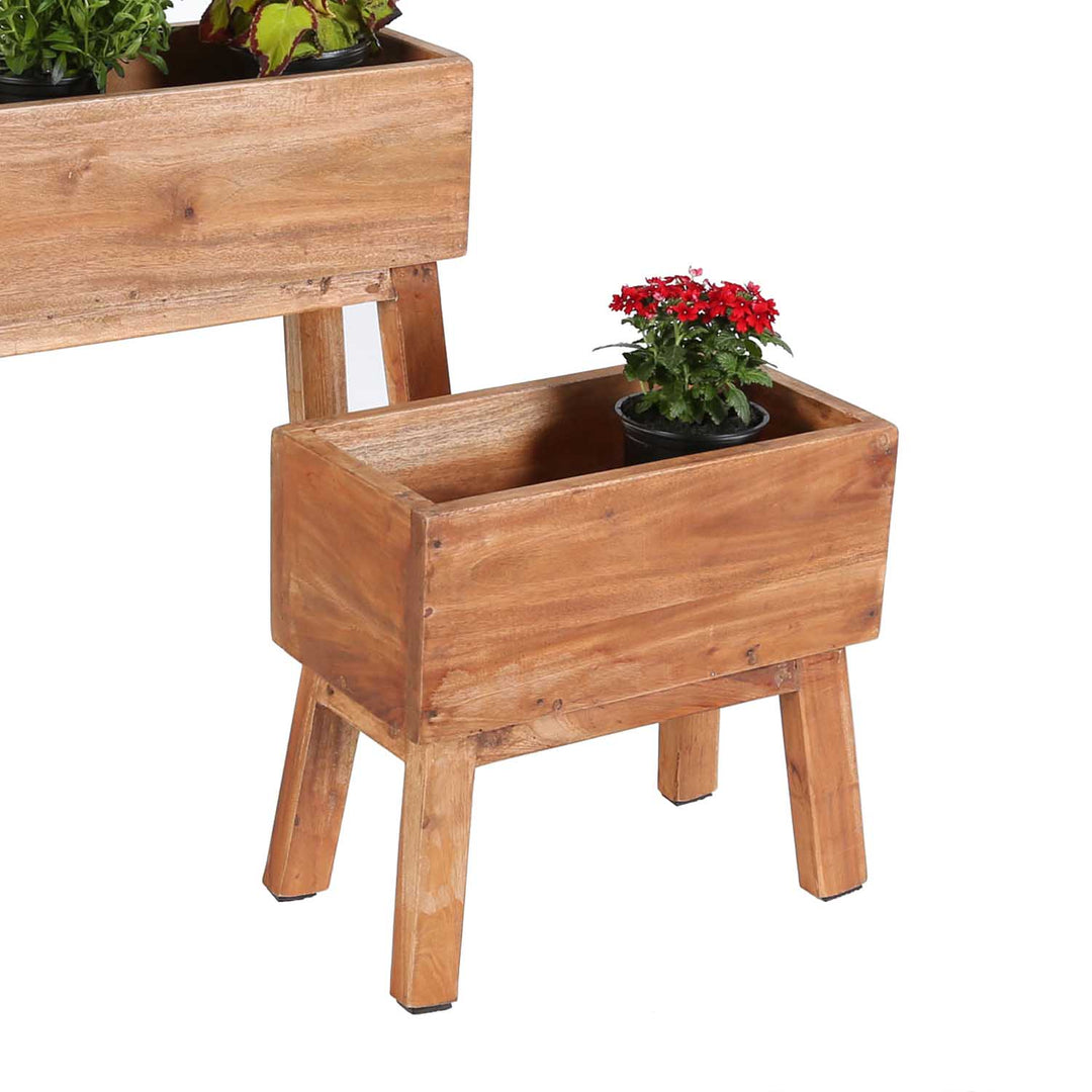 Lot de 2 bacs à plantes Avellino