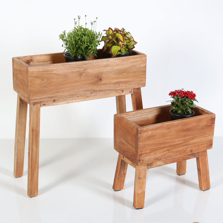 Lot de 2 bacs à plantes Avellino
