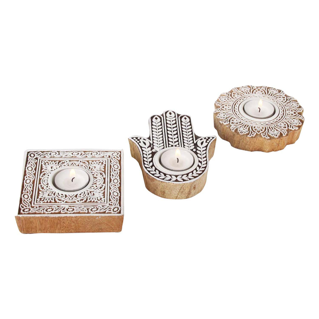 Lot de 3 photophores orientaux Sahra