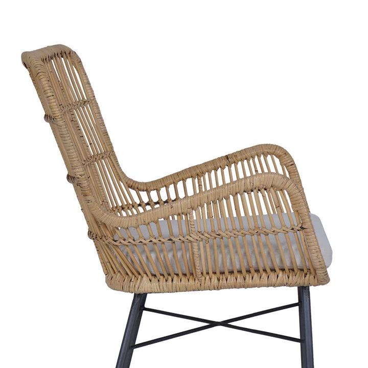 Rattan armchair Gusti