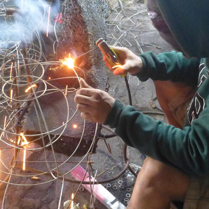Suspension en rotin Ava