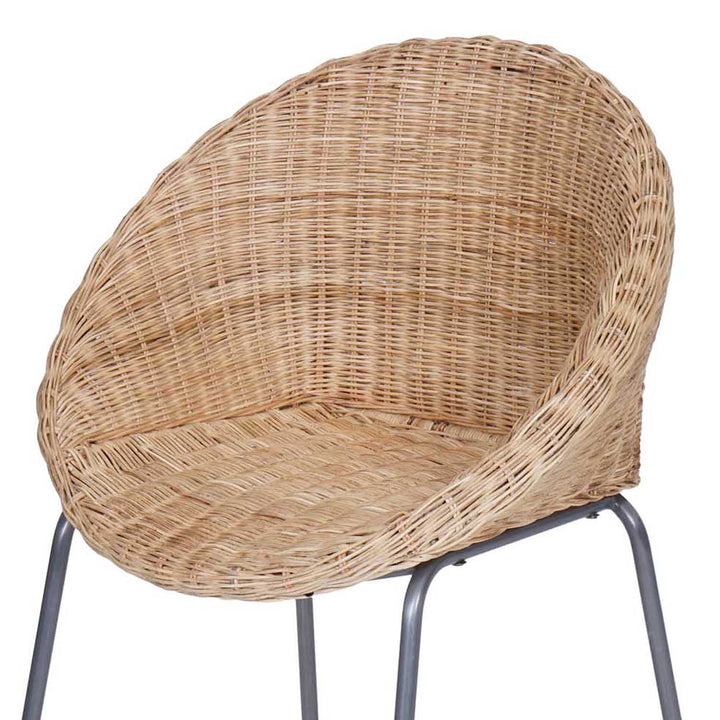 Ronde rotan fauteuil Cintra naturel