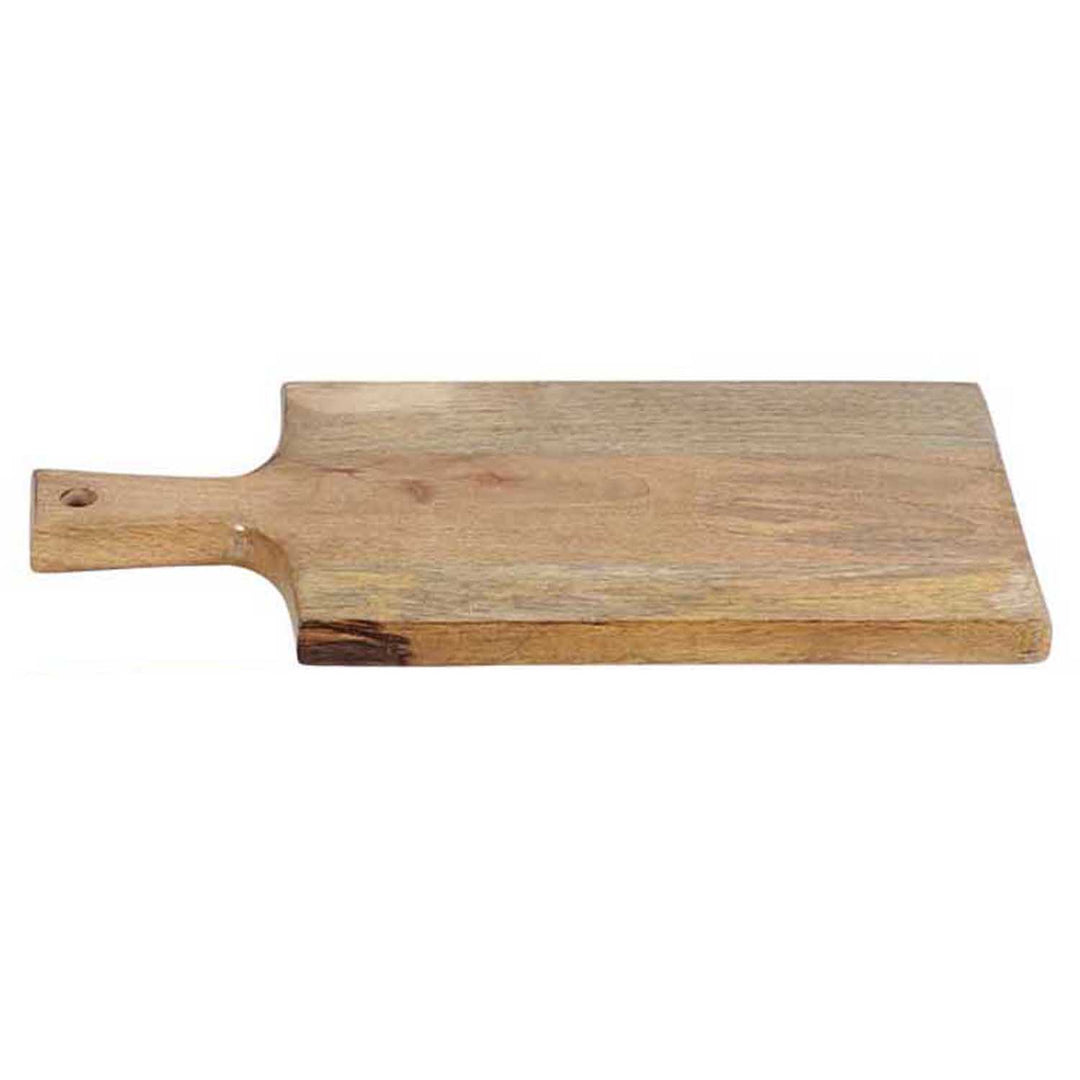 Plateau de service en bois, longueur 40 cm, avec poignée