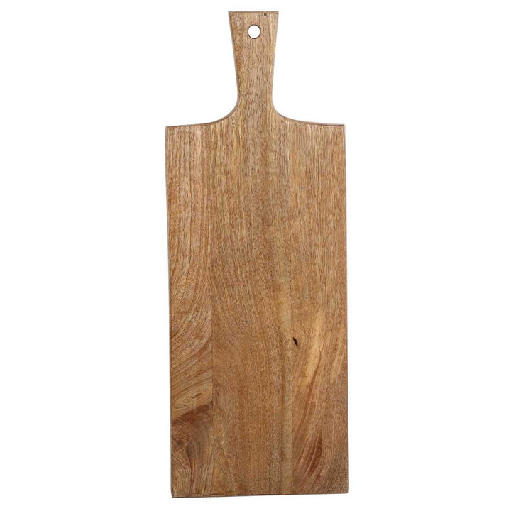 Plateau de service en bois, longueur 65 cm, avec poignée