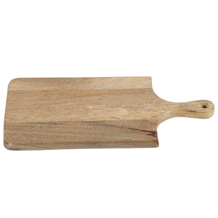Plateau de service en bois 42 cm avec large poignée