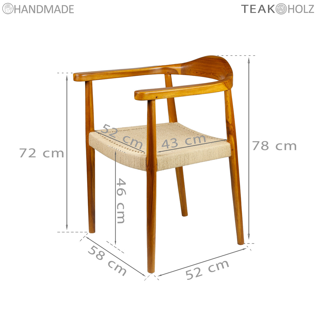 Chaise de salle à manger en bois