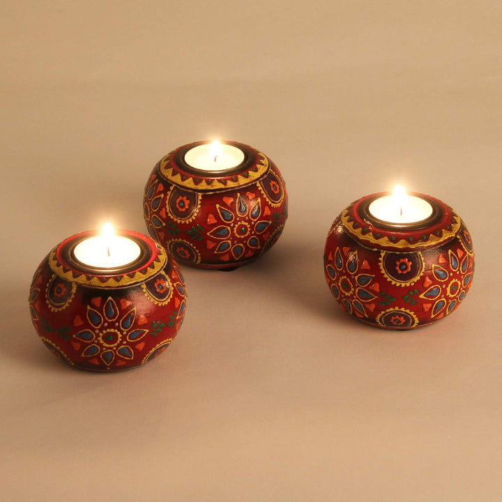 Lot de 3 photophores Anandra