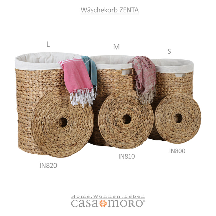 Panier à linge Zenta S avec couvercle