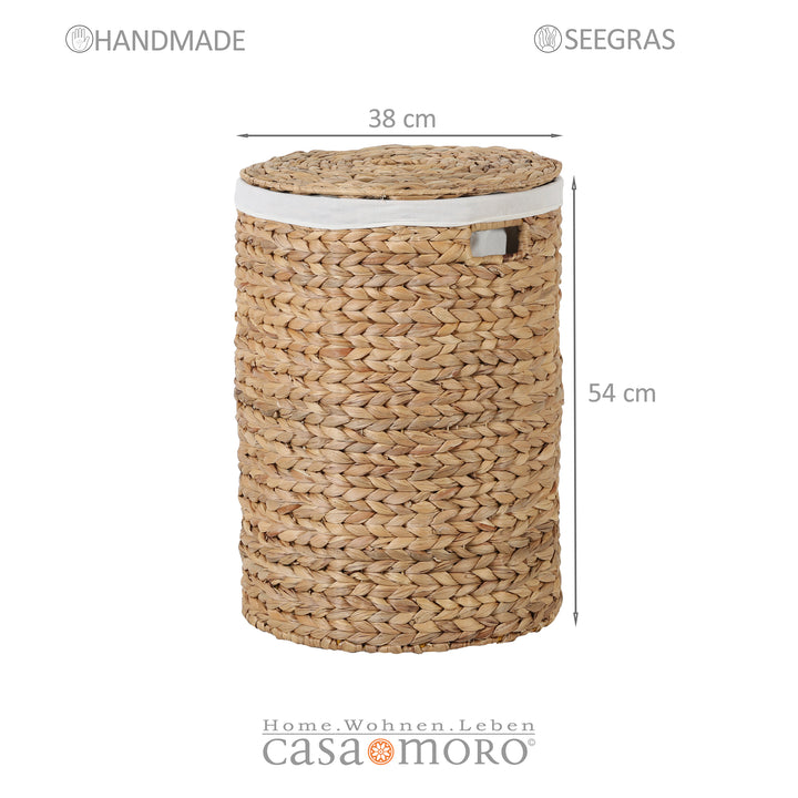 Panier à linge Zenta M avec couvercle