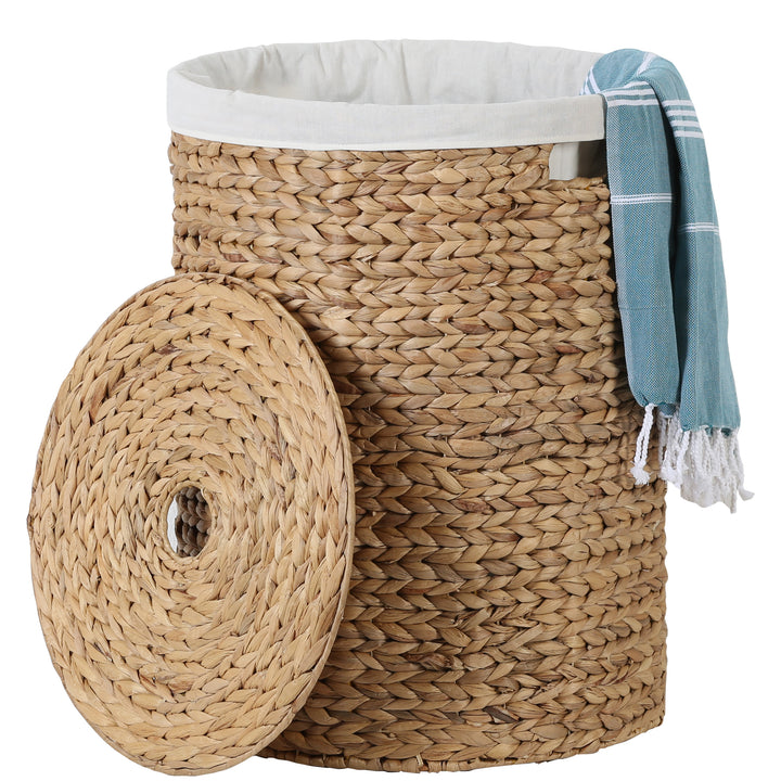 Panier à linge Zenta L avec couvercle