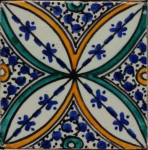 Carreau peint à la main Saba