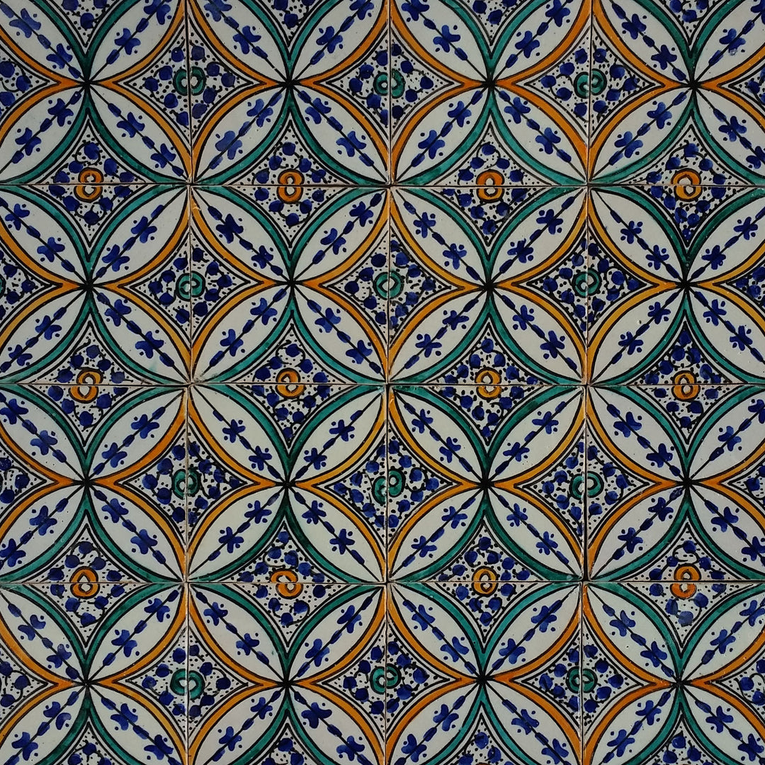 Carreau peint à la main Saba