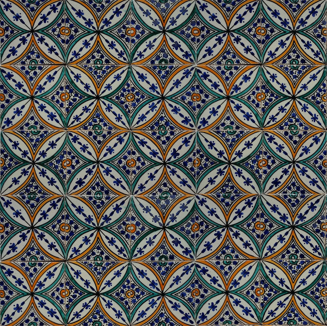 Carreau peint à la main Saba