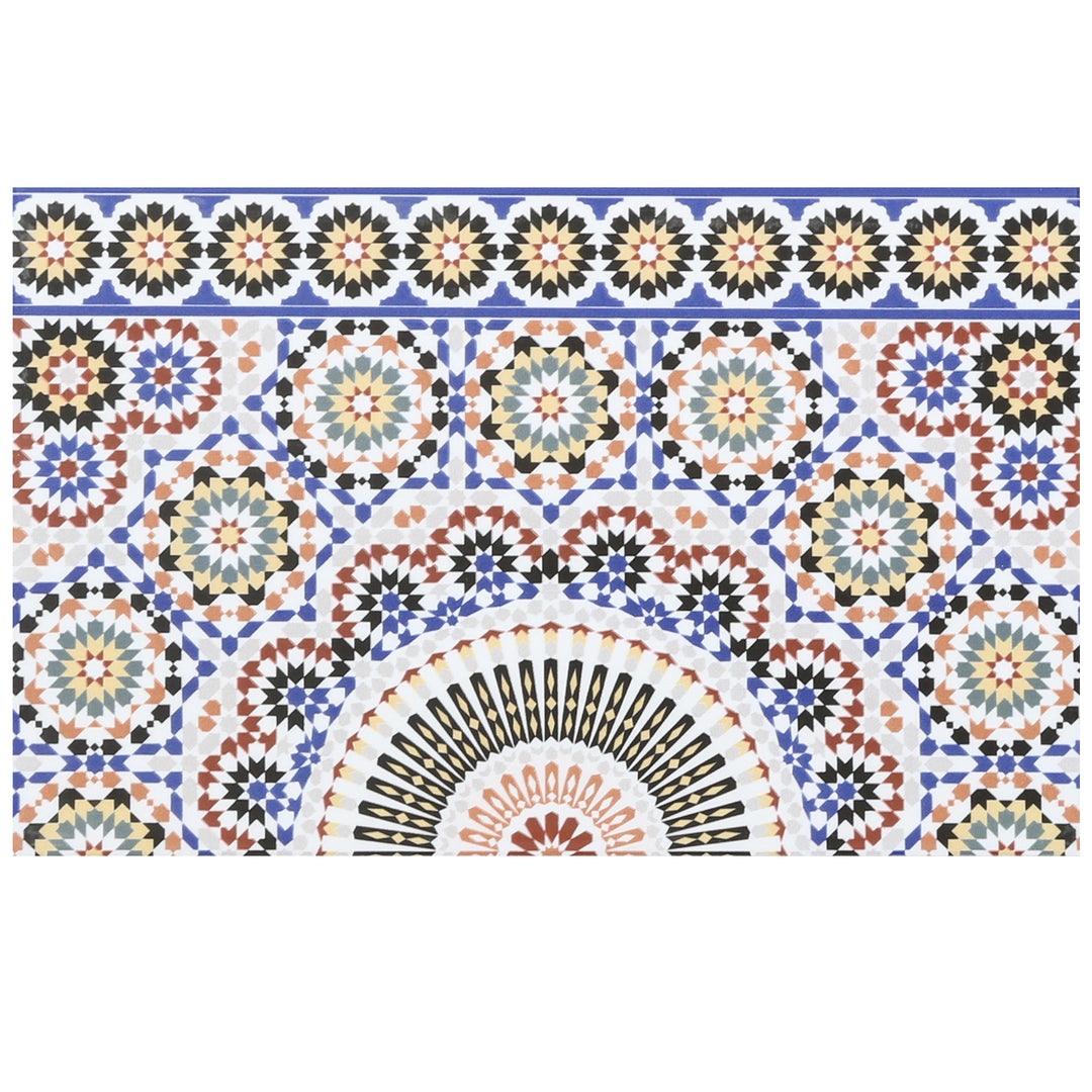 Carrelage mural en céramique Border 40x25 cm avec un motif oriental multicolore comme finition décorative