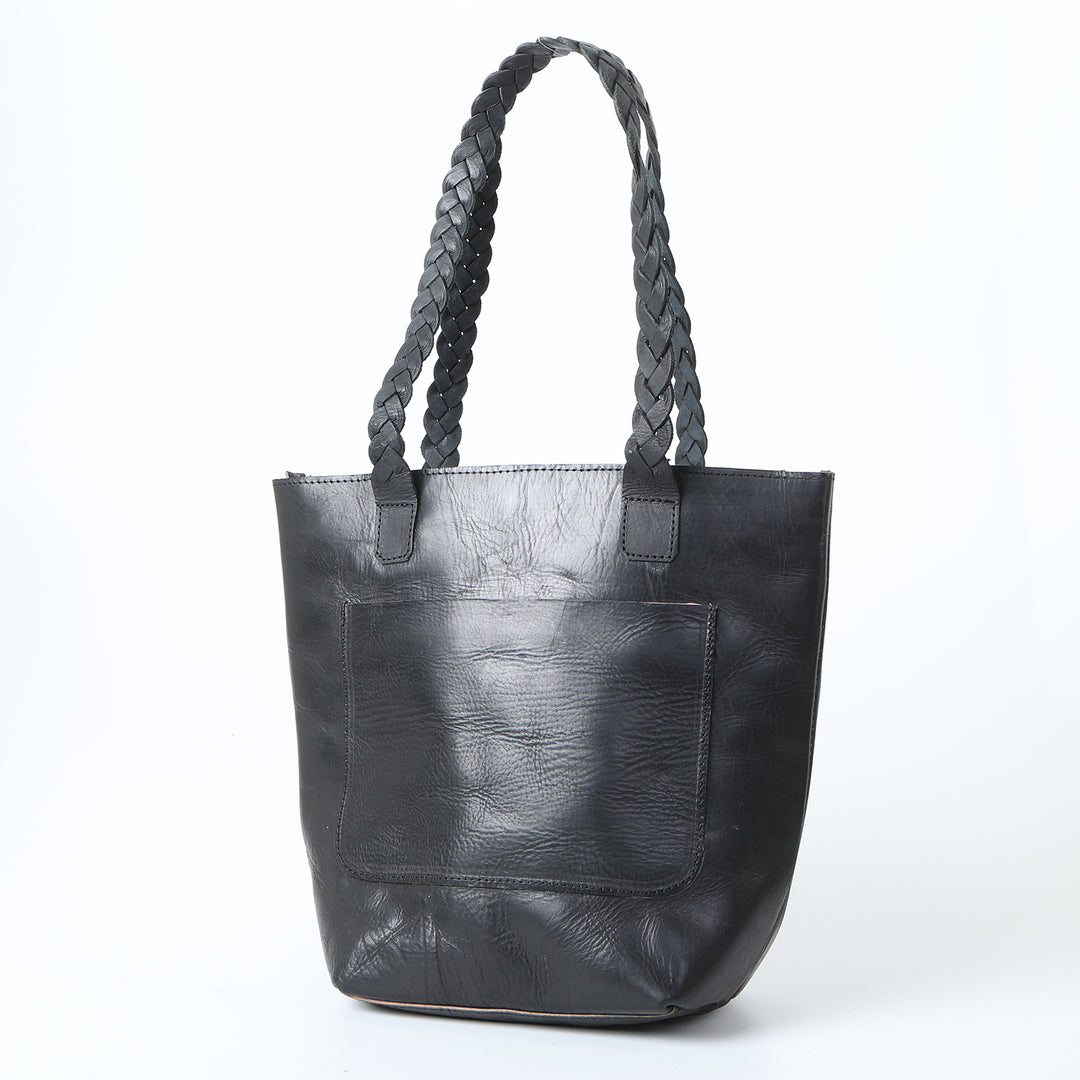 Sac à main en cuir Delia noir pour femme