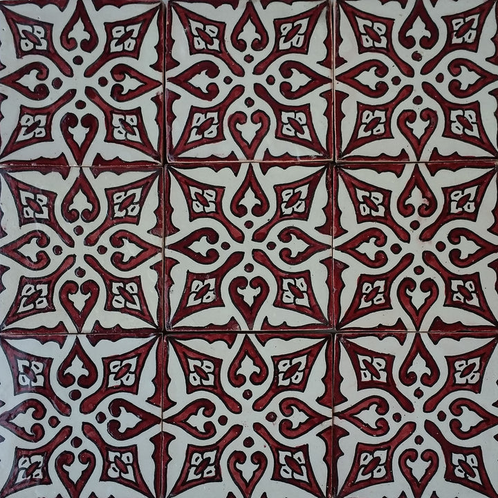 Carrelage peint à la main – carreau de céramique rétro 10x10 cm