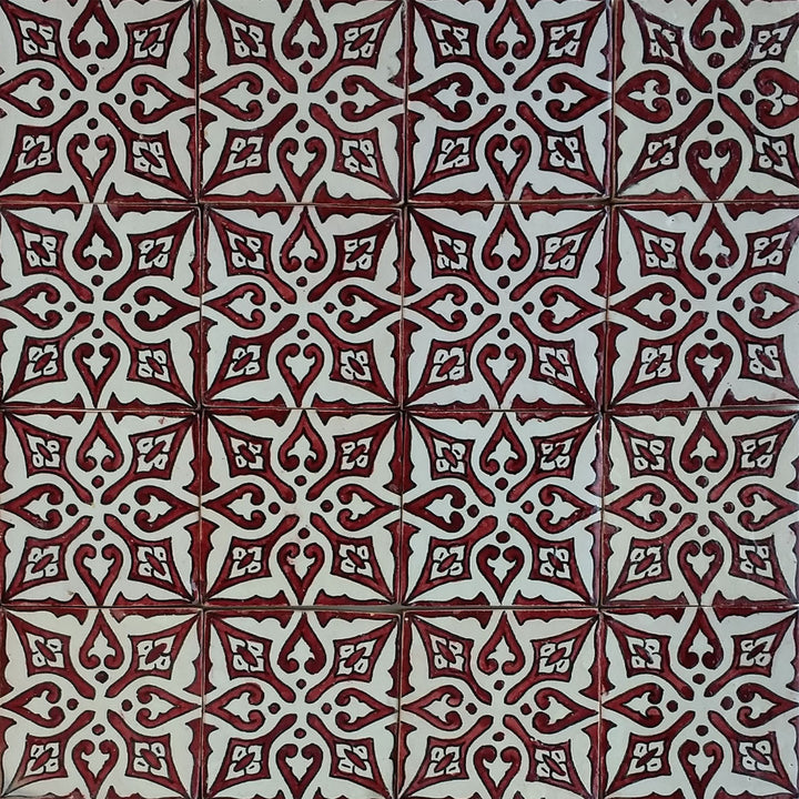 Carrelage peint à la main – carreau de céramique rétro 10x10 cm