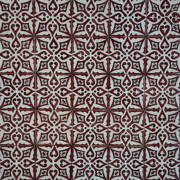 Carrelage peint à la main – carreau de céramique rétro 10x10 cm