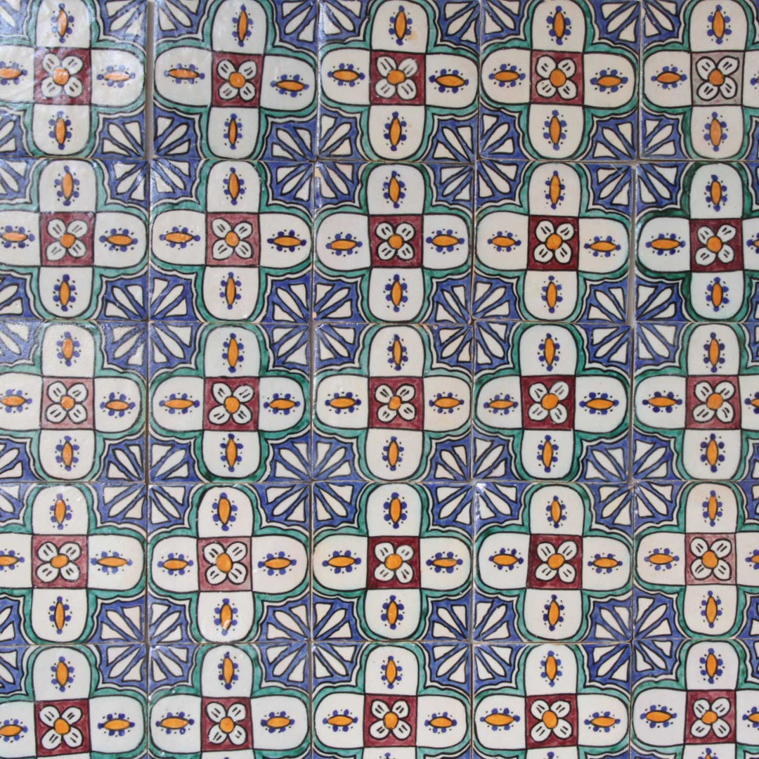 Carreau peint à la main Badra