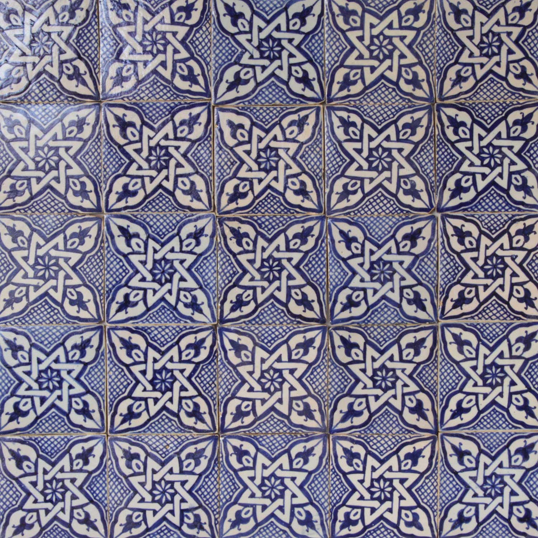 Carreau peint à la main Daya